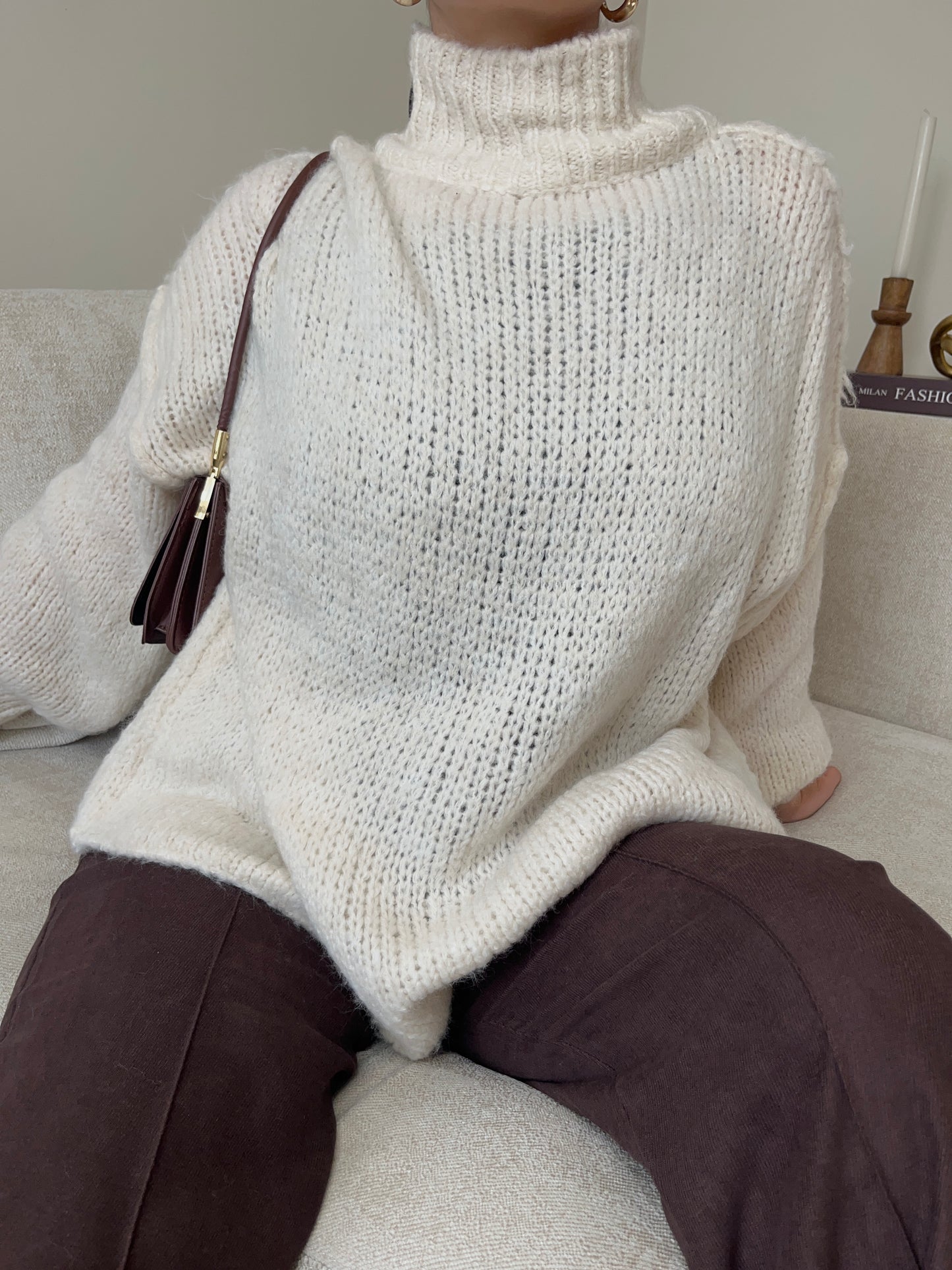 Pull Mila beige